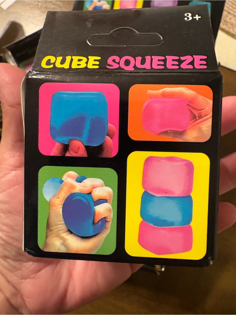 Cube Squeeze Super Solid Squish Stress Toy - Picture 7 of 7